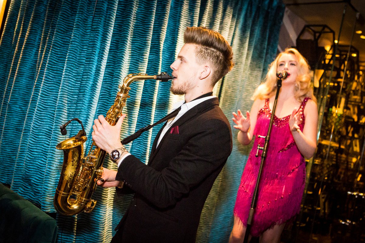 On Tuesday evening last week, after a busy opening day at #ICE2018, saxophonist <a href="/DanGoodeMusic/">Dan Goode</a> and singer <a href="/MeganMcConnell6/">Megan McConnell</a> (courtesy of <a href="/SternbergClarke/">Sternberg Clarke</a>) hit all the right notes for us <a href="/PlayboyClubLDN/">Playboy Club London</a> 🎷🎶 Thank you both again for making it a night to remember!