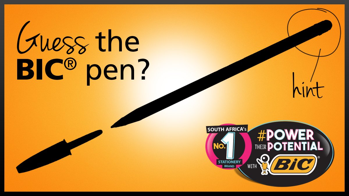 Guess the BIC® ballpoint pen! Hint: works as a stylus and a
pen...