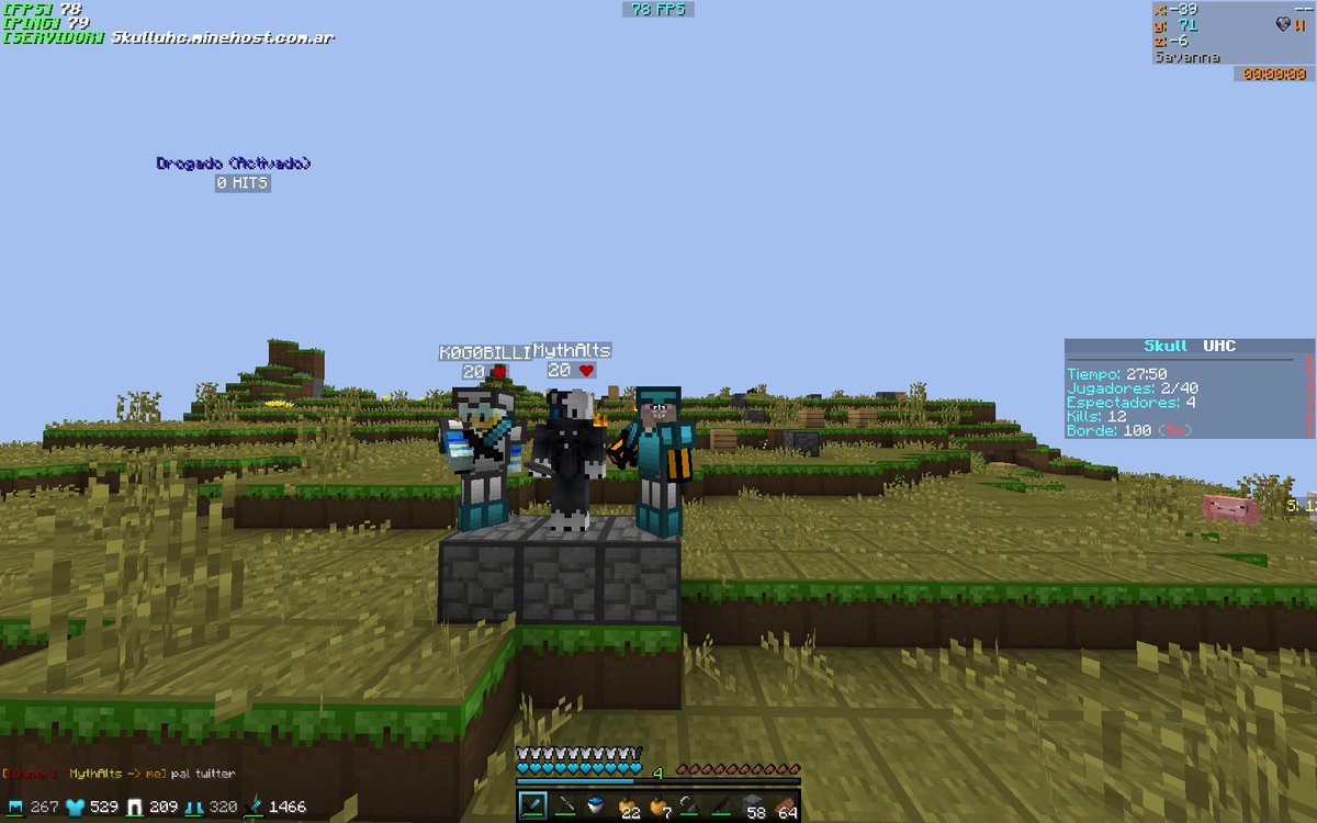VI0LAD0R's tweet photo. #GG #Win56 en @SkullUHCPvP de Tranquis Con @IgnaBilli @_TinLP_ @K0G04RG Gracias Por Spec @GalletaArg el Mejor MOD :) 13Kills Rompiendo El KT
#Billis
Dedicada:@MythAlts @SantiBilli @_TinLP_ https://t.co/0p59GaiLHw
