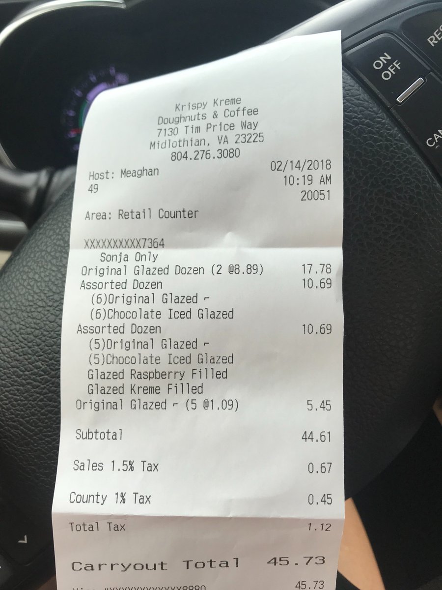_onlySonja_'s tweet photo. Hey @krispykreme
I’m SONJA. And I’m terribly disappointed with my recent visit. Poor service. no ready holes. I was almost overcharged. I didn’t get any valentines. All excused by “i don’t know. I’m new.” Location #20051 #pleaseFixMe and my first ever #DonutDissatisfaction https://t.co/QRQTXcKkEh