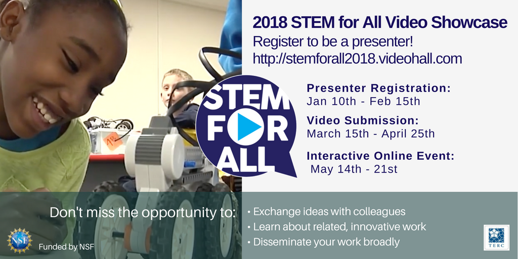 STEMVideoHall's tweet photo. Check this out! Presenter registration ends 2/15 (OR EARLIER - space is limited to 250 registrations) Don't miss out!  #STEMed #BlendedLearning #MakerEd #EdTech #Makerspace #EdChat https://t.co/0mpVIxJl05 https://t.co/V9YT6qhzvo