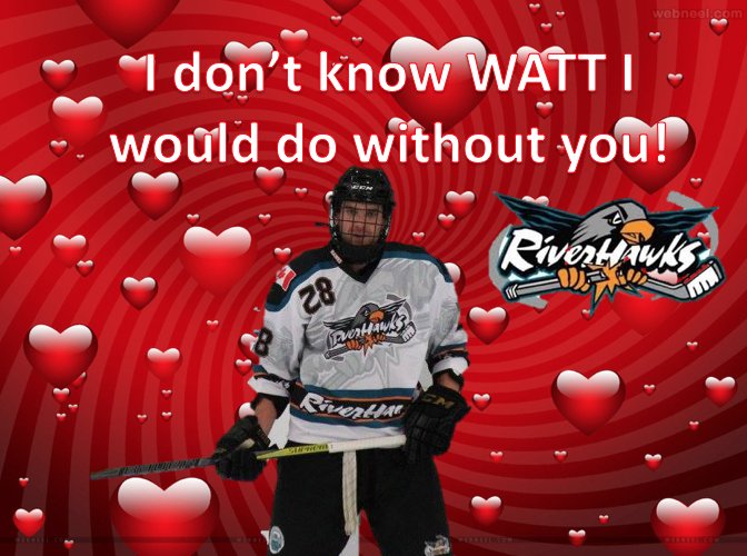 RiverHawksJrC's tweet photo. Happy #ValentinesDay from your Niagara RiverHawks! 😍❤️ https://t.co/1xb5FX4I7r