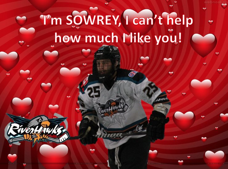 RiverHawksJrC's tweet photo. Happy #ValentinesDay from your Niagara RiverHawks! 😍❤️ https://t.co/1xb5FX4I7r