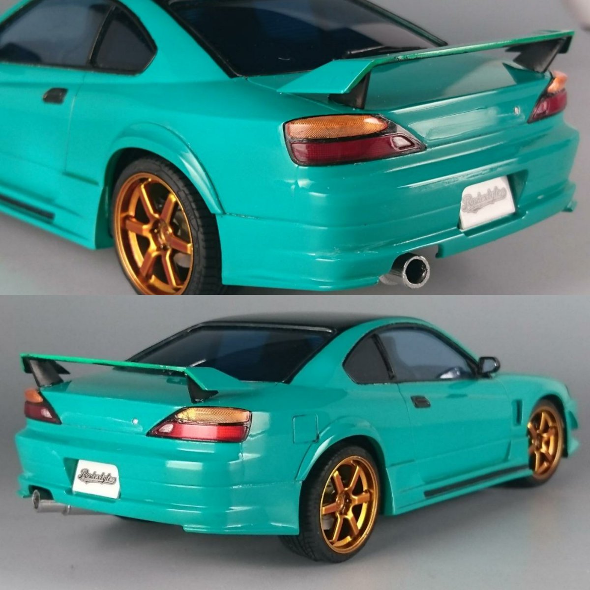 アオシマ 1/24 ロデックスタイル S15 シルビア '99 完成しました。某所