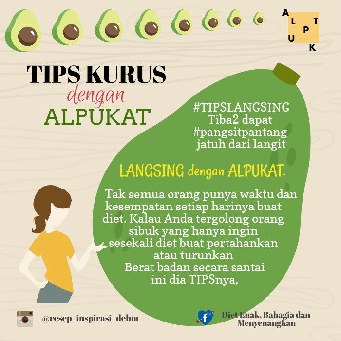 SandydoeSandy's tweet image. #TIPSLANGSING dengan ALPUKAT