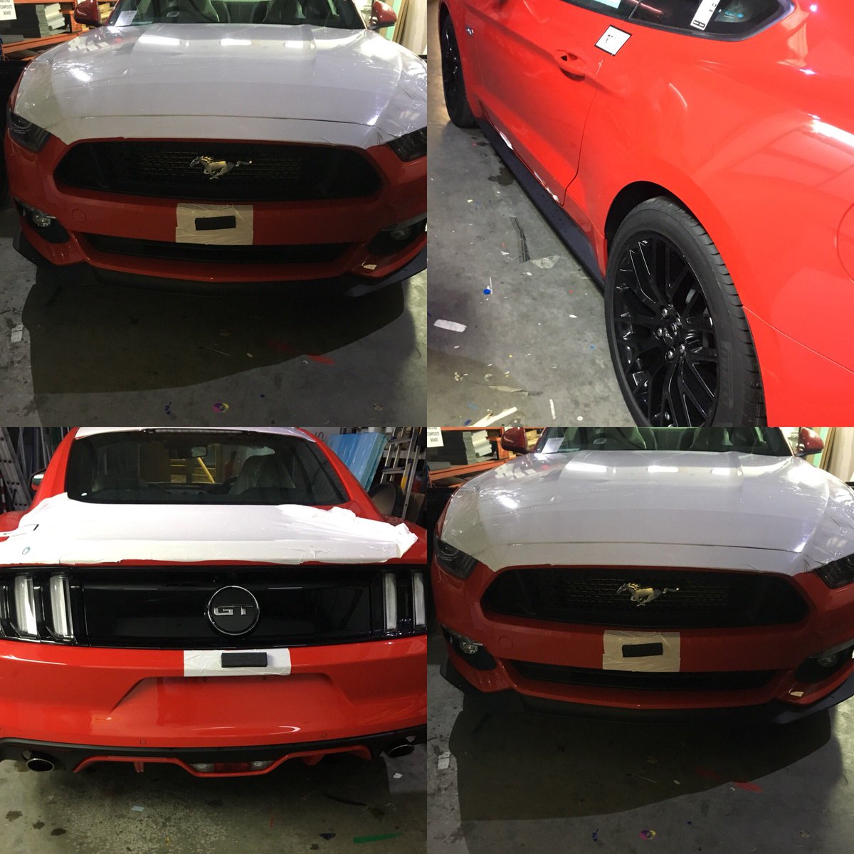 SX_Hull's tweet photo. Valentines red...β€οΈ Mustang awaiting new vehicle graphics #signsexpresshull https://t.co/dfAYjEKpYO
