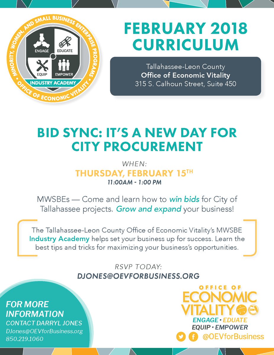 OEVforBusiness's tweet photo. LAST CHANCE: Join us at tomorrow’s MWSBE Academy from 11am-1pm for tips on how to win project bids. Grow and expand your business! #CapitalLOOP #FLCapital4Biz
https://t.co/np4EVp5nq0 https://t.co/h9B0CuiG9o