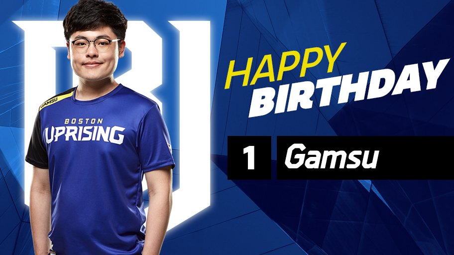 BostonUprising's tweet image. Show @GamsuOW some love today.

HBD, Gamsu!