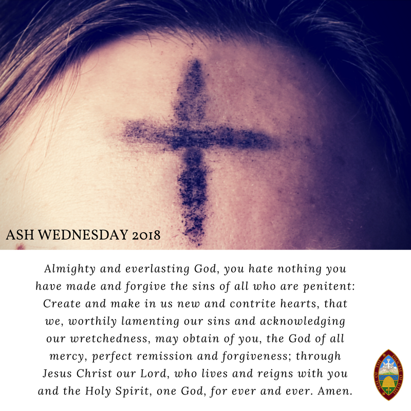 Bishop Scott Hayashi invites all, regardless of their faith or spiritual tradition, to join #AshWednesday services. Check with your local congregation for service times.

What are you reflecting on this Lenten season?

#Lent2018 #episcopalutah #reflection