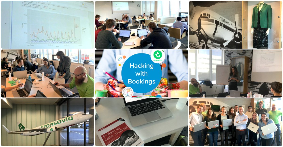 Yesterday we concluded a two-day hackathon for <a href="/transavia/">transavia</a>'s data fleet. Unlike most hackathons, this one was not set up as a competition. Instead, the goal was to inspire yourself and others, hone your #Python and #DataScience skills, and, most importantly, have fun!