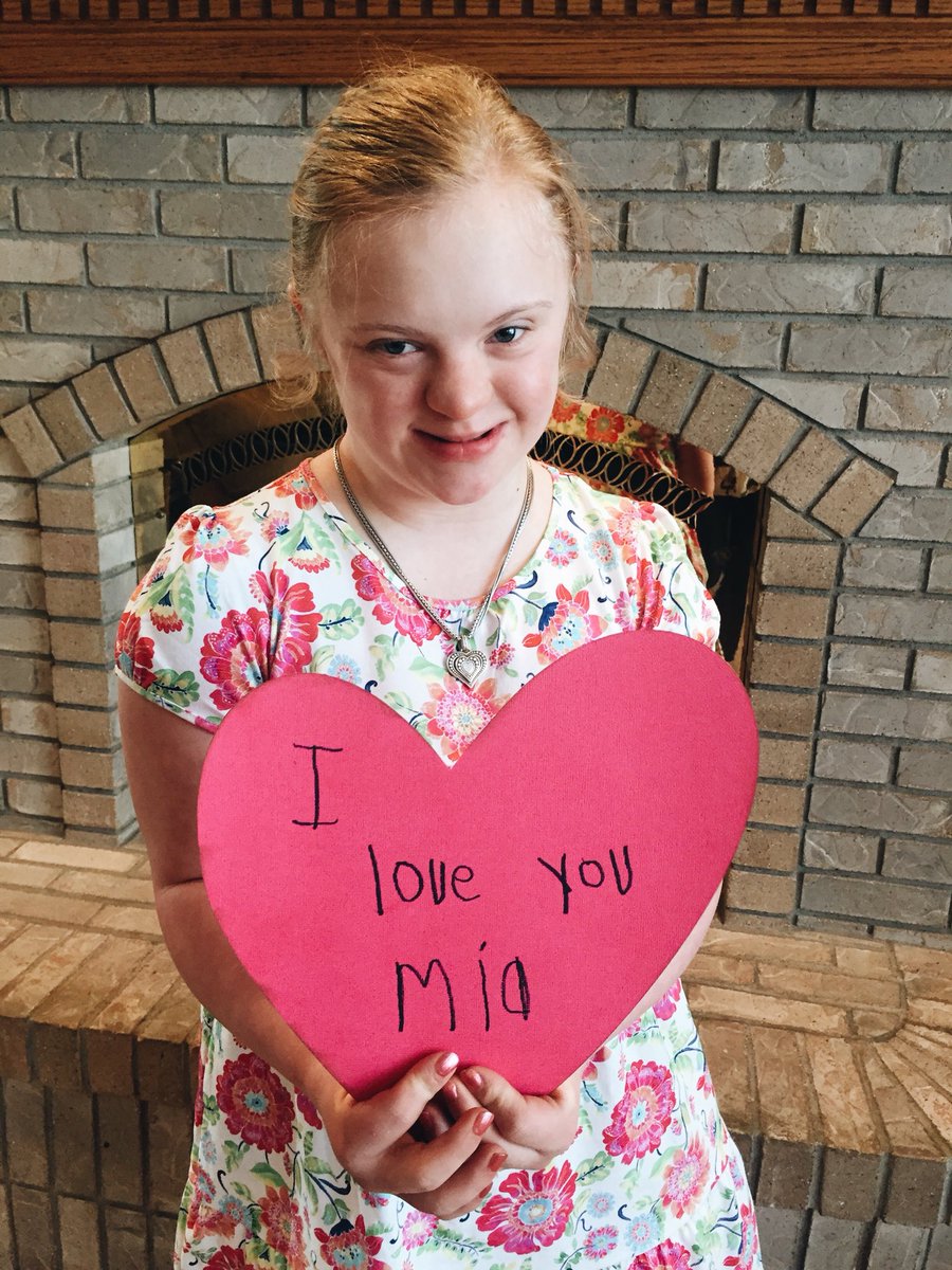 claireredd23's tweet photo. Enjoy these cute pics of my sweet sister Mia. If you are complaining about not having a valentine...she’s got ya covered❤️❤️ https://t.co/v3WdOBy3TT