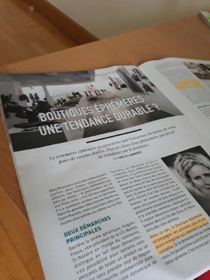 LABNantes's tweet photo. Merci @Ecopolitan_Mag pour le bel article sur les #boutiques #éphémères aux côtés d'#Accesstory, #Madeleine&Gustave ou @centrebeaulieu 💪💪💪💪 https://t.co/X97bgstt6s