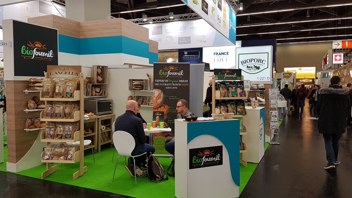 C'est parti pour le salon <a href="/BioFachVivaness/">BIOFACH VIVANESS</a> à Nuremberg où nos filiales <a href="/Biofournil/">Biofournil</a> et Bioporc représentent fièrement l'engament de nos agriculteurs dans la #Bio !