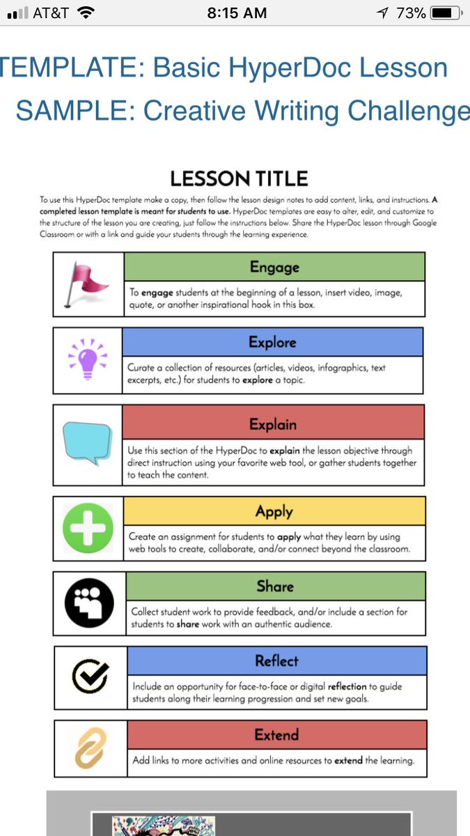 lhighfill's tweet photo. #Hyperdocs are more than docs w links...built with purposeful, research based lesson design https://t.co/JHhw2B67HM #ExploreExplainApply https://t.co/0y2gxXfsED