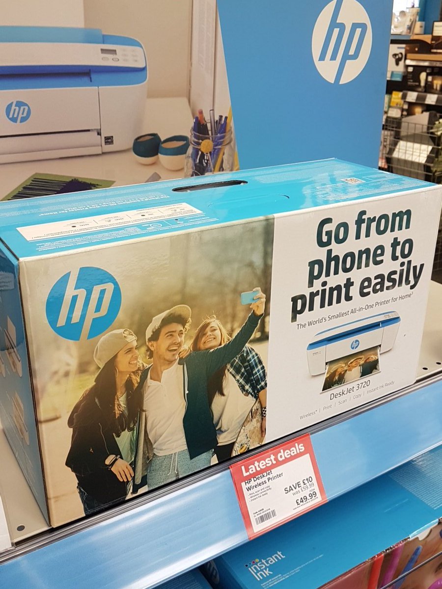 Maplin_GLD's tweet photo. Introducing the @HP smallest home printer! The DeskJet 3720 comes with ink &amp; cables so it's ready to go out of the box
It's also £10 off! #Guildford https://t.co/D0R4Tr4jWF