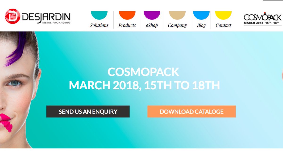 DesjardinTins's tweet image. Book an appointment with our experts at the conference

COSMOPACK - MARCH 2018, 15TH TO 18TH

#PackagingInnovation #PackagingNews #CosmoPack #packaging #LuxPackaging #beautypackaging #Cosmeticpackaging @CosmoPackUSA   @cosmoprofworld   #cosmoprofbologna
