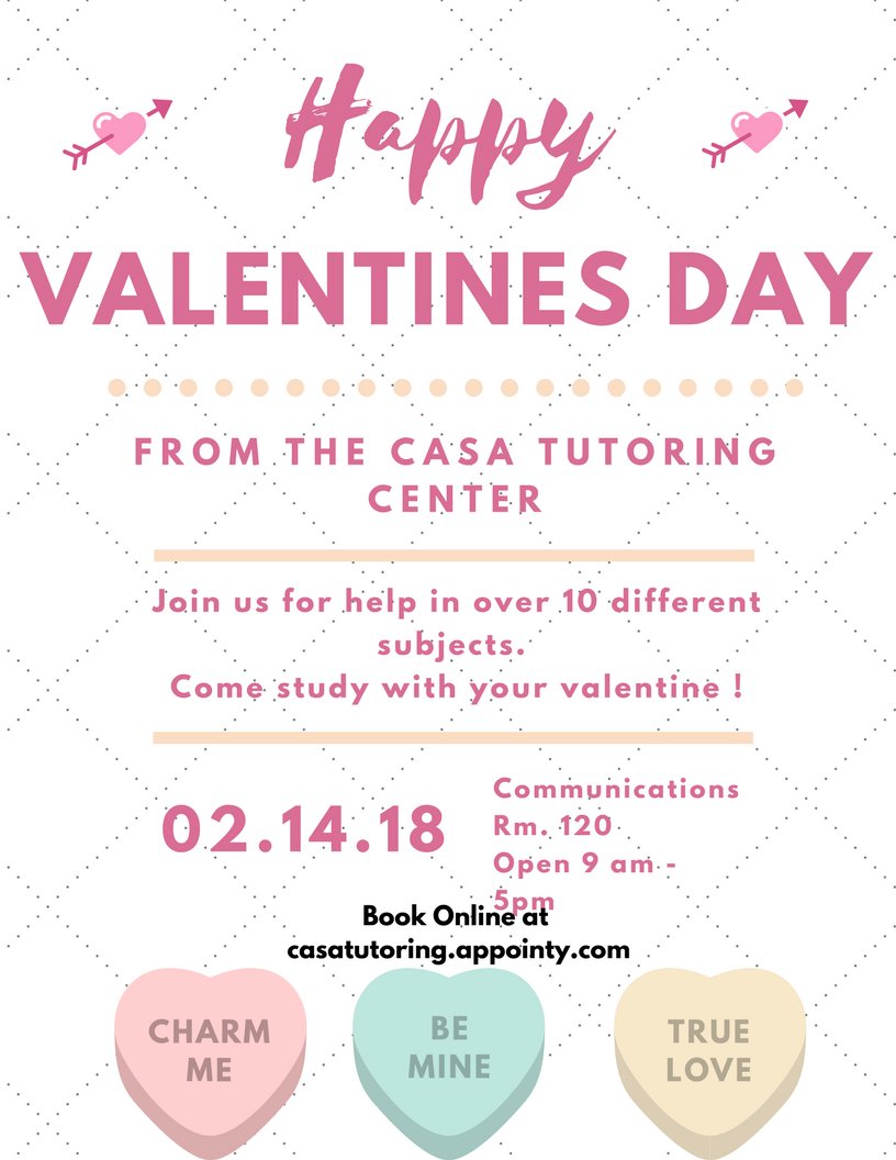 casa_tutoring's tweet photo. 🐻 ❣️Happy Valentines day from the CASA Tutoring Center 🐻 ❣️ ! Come visit us today for help. Book online at https://t.co/Ur6WcuKWz5. #CASAMSU #MSU #msu22 #morganstate #msututoring https://t.co/WYAh1yYRpM