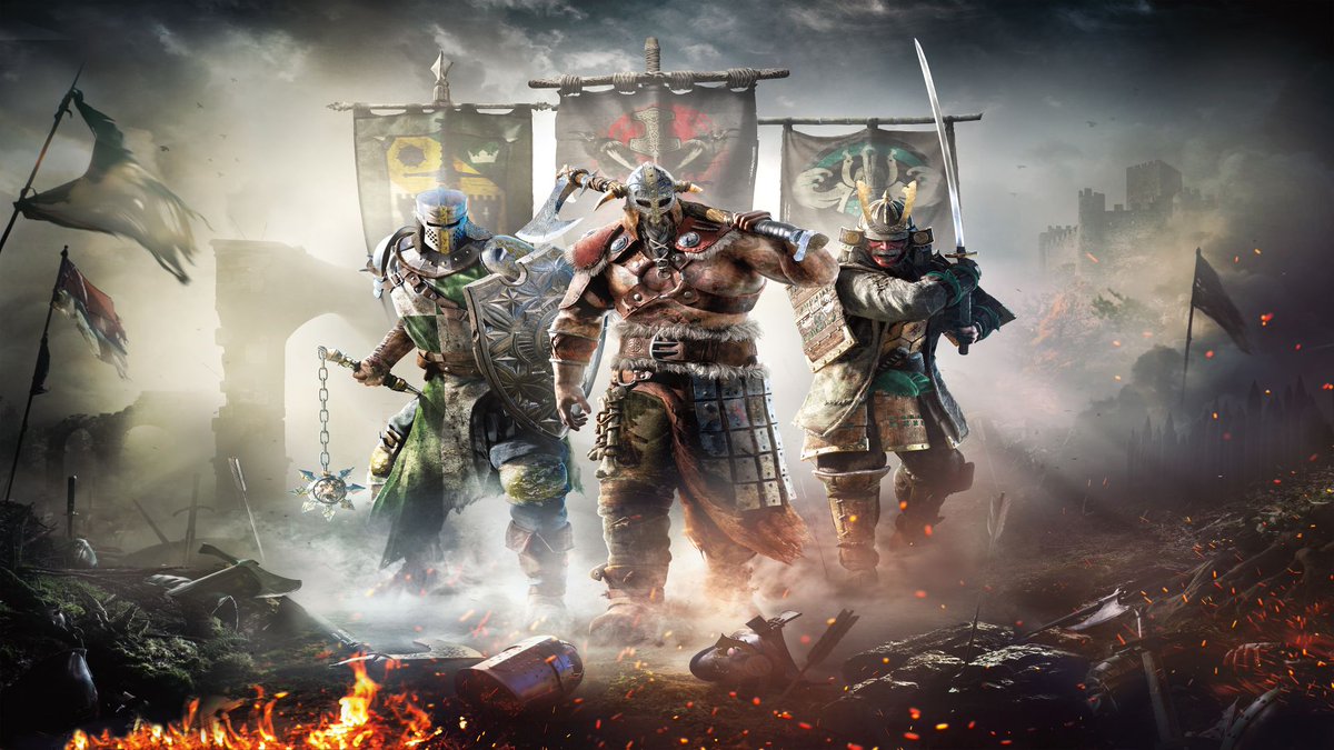 SpectreRobin's tweet photo. On that note, #HappyBirthday to #ForHonor!! @ForHonorGame I'm excited to get back and restart on PC with the #AgeofWolves update starting tomorrow! https://t.co/7hMjMdzj2u