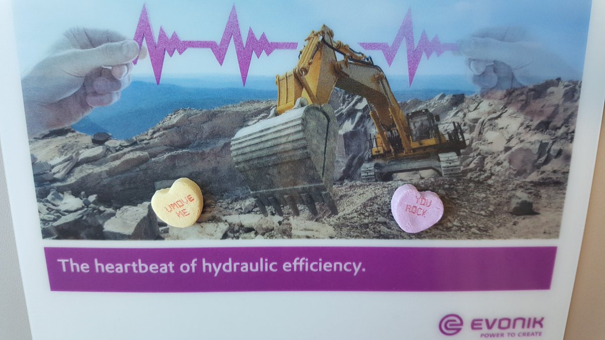 DYNAVIS_VII's tweet image. What did the boulder say to the excavator? #ValentinesDay #Evonik #oiladditives
