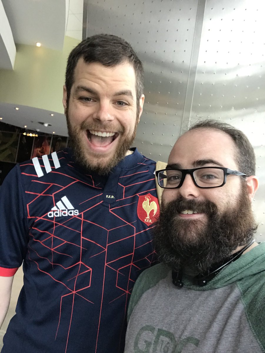 chadmhoover's tweet photo. Look who stopped by the @ContinuumStudio intern meet up in @FullSail 3B and said hi! @g_shonk himself!!! #FullSailHoF #FSGD #CobleEra #gamedev https://t.co/sE3X3J6JYW