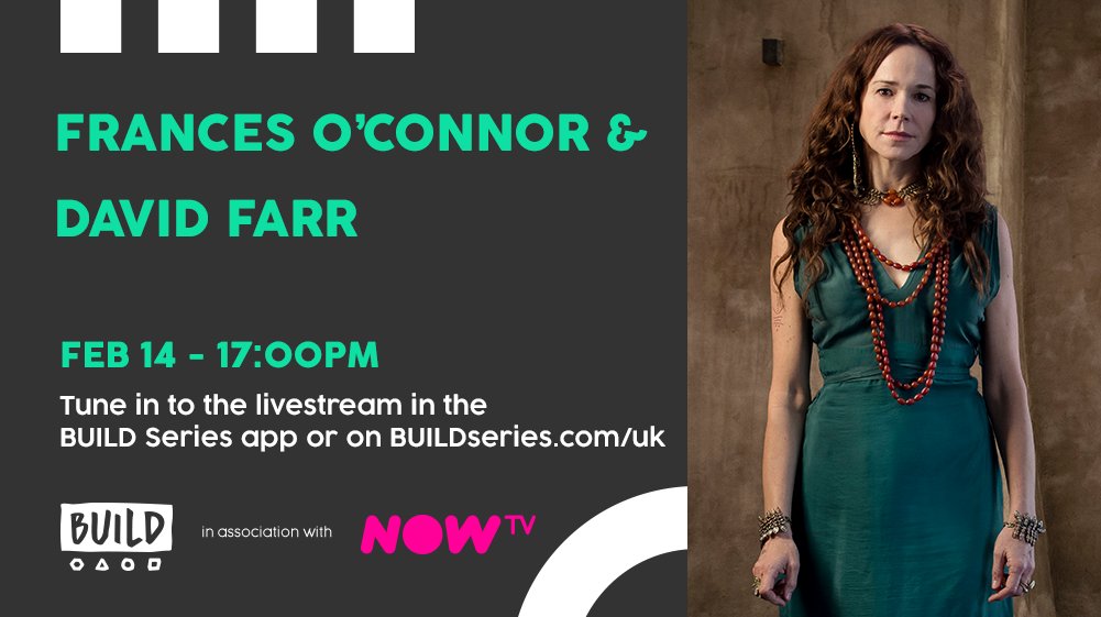BUILD LDN (@buildseriesldn) on Twitter photo The very talented <a href="/DavidFarrUK/">David Farr</a>, the writer and creator of new BBC epic #Troy: Fall of a City, and Frances O'Connor (AKA THE QUEEN OF TROY) are live on buildseries.com/uk - tweet us your questions for the duo and we'll try get an answer! The very talented <a href="/DavidFarrUK/">David Farr</a>, the writer and creator of new BBC epic #Troy: Fall of a City, and Frances O'Connor (AKA THE QUEEN OF TROY) are live on buildseries.com/uk - tweet us your questions for the duo and we'll try get an answer!