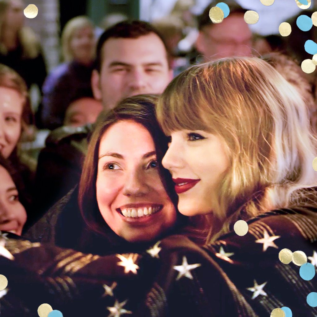 ATT's tweet photo. Swifties got a sweet surprise when @TaylorSwift13 visited the #repPopUpATT celebration. Catch it on @DIRECTVNOW! https://t.co/MPg4ddIHmh https://t.co/6tDFwitOIE