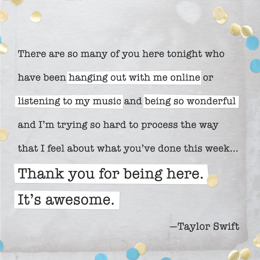 ATT's tweet photo. Swifties got a sweet surprise when @TaylorSwift13 visited the #repPopUpATT celebration. Catch it on @DIRECTVNOW! https://t.co/MPg4ddIHmh https://t.co/6tDFwitOIE