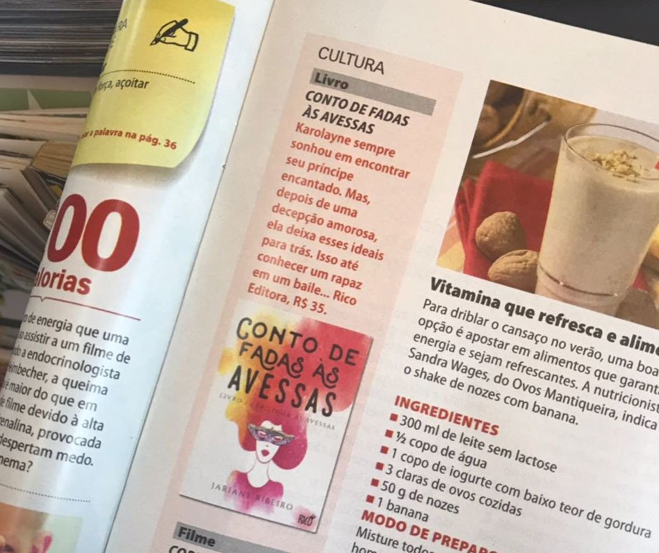 LCAgComunicacao's tweet photo. A obra "Conto de fadas à avessas", da autora @jarianeh e publicado pela @ricoeditora é destaque nas indicações de leitura na @revistaanamaria. Confira! 

#ContodeFadasàsAvessas #JarianeRibeiro #RicoEditora #LCAgênciadeComunicação #Romance #Lançamentos https://t.co/1vqWXwi2A8