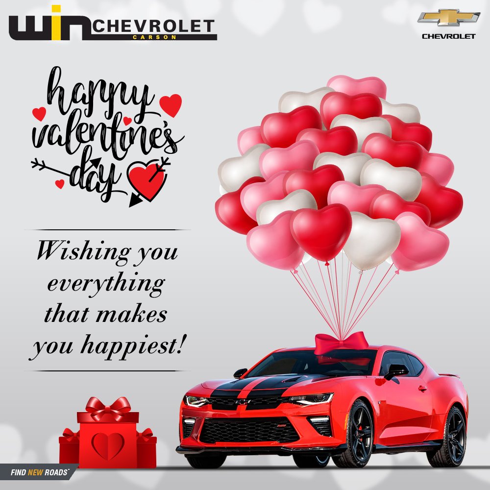 WinChevrolet's tweet photo. Happy Valentine's Day! Wishing you everything that makes you happiest!

#ValentinesDay #Chevrolet #ChevroletDealer https://t.co/WlvM8ai1ks