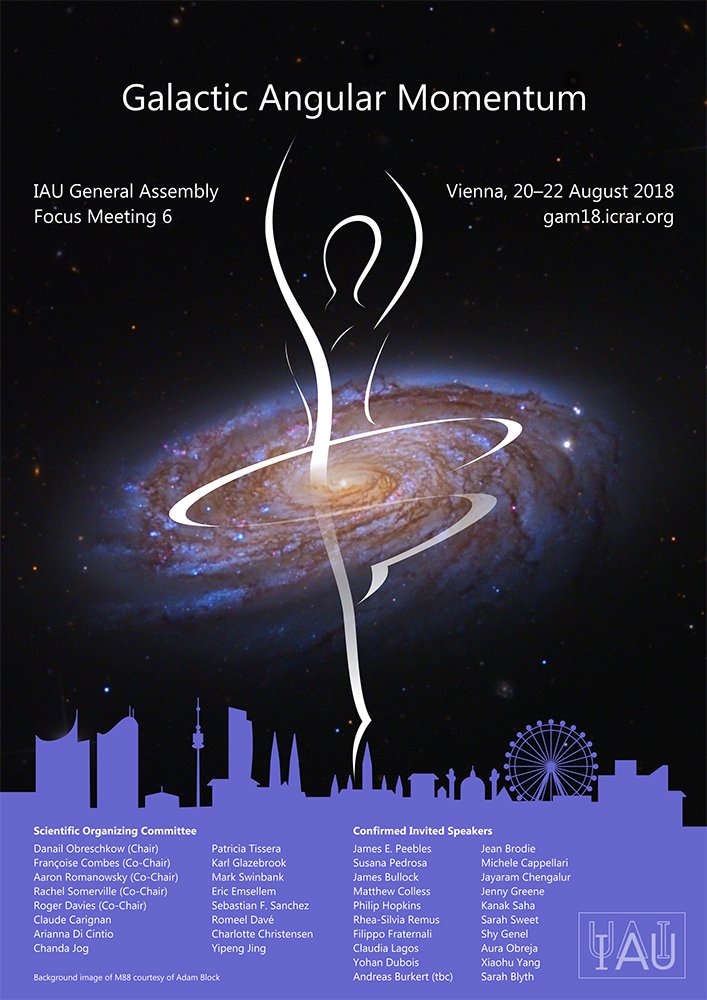 #IAU2018 Focus Meeting 6 on Galactic Angular Momentum, from 20-22 August 2018 at the IAU General Assembly (GA) in Vienna. #IAUFM6 gam18.icrar.org