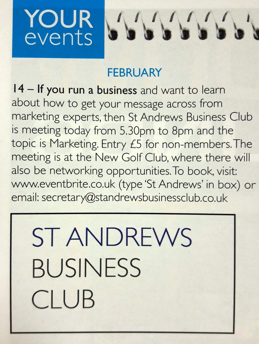 Have you got a date tonight with <a href="/StAndrewsBClub/">St Andrews Business 🤝🗣️</a> ? Let us know how it goes. #StAndrews #yourmag #StAndrewsbusinessclub #networking