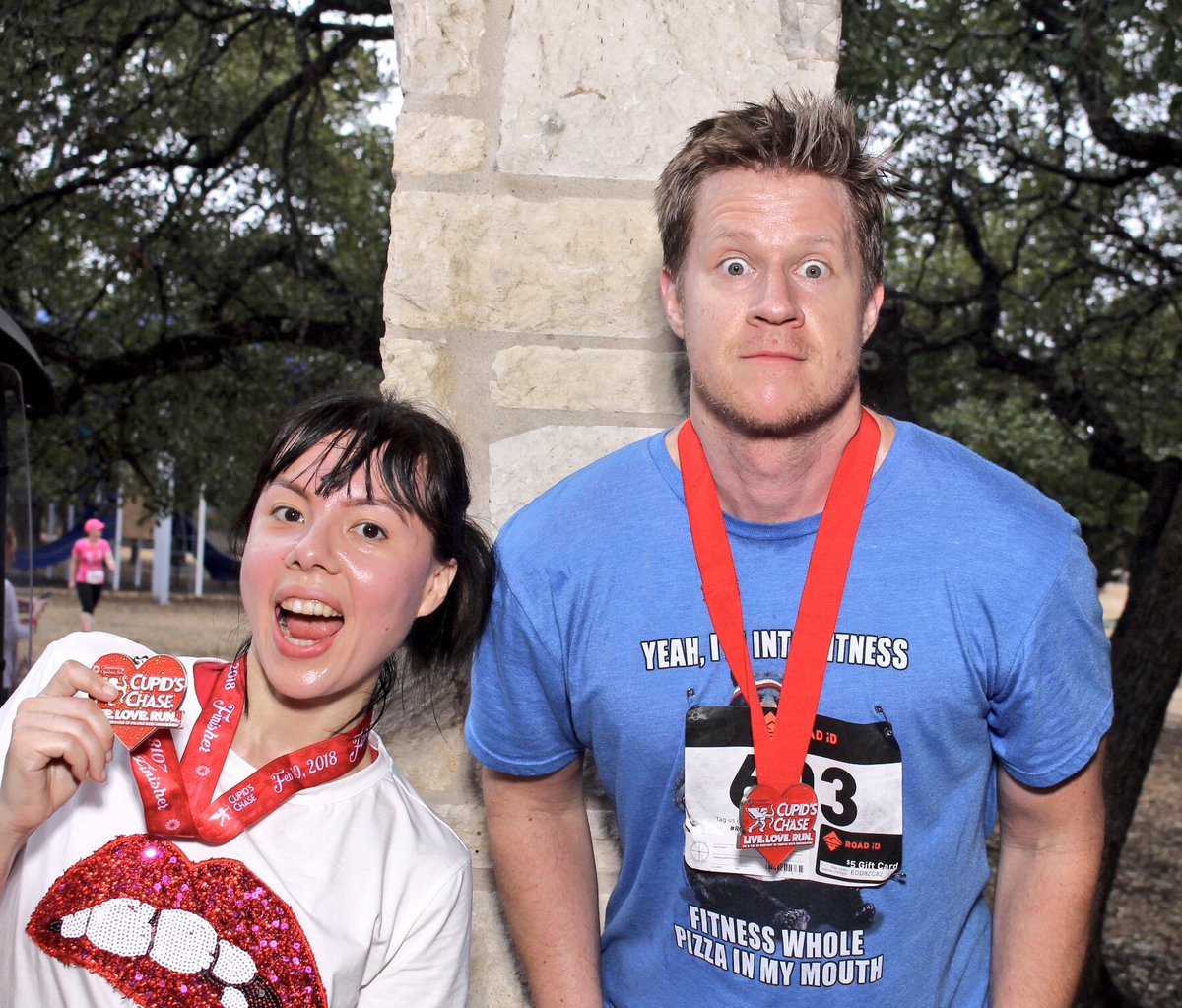 Dustinpgreen's tweet photo. Sadly did not meet my Valentine at last weekends Cupid’s Chase 5k in Austin, TX #austintrip https://t.co/hYzzAtP17S