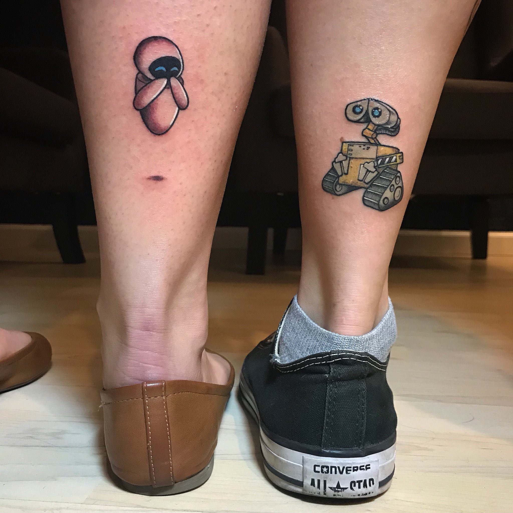 Walle and Eve tattoos on my feet  by caseychaosx instagra  Flickr