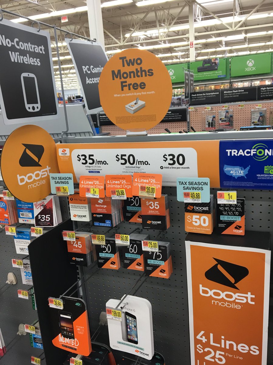 Adam__Craig's tweet photo. Switch to Boost now at Walmart and get 2 free months!!! Great way to spend that tax refund! @TimMiller44 @DougjSprint https://t.co/xZ1Cwxf6Le