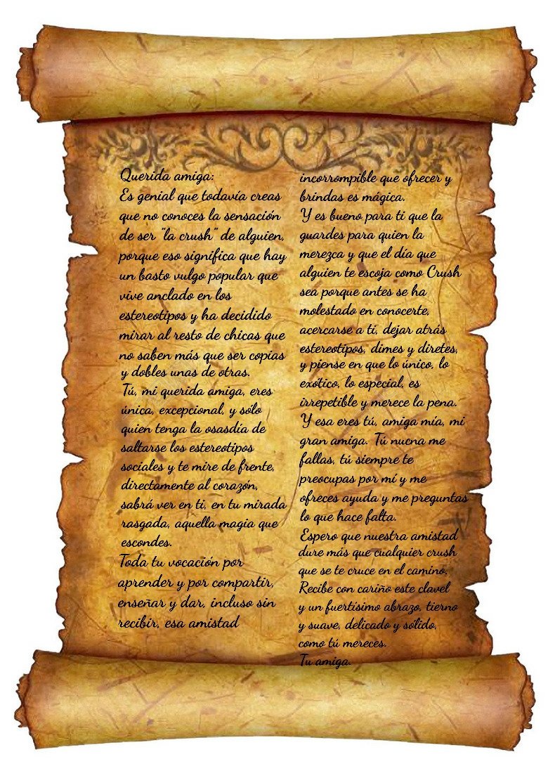 Integraciontty's tweet image. Carta para @blossomtty