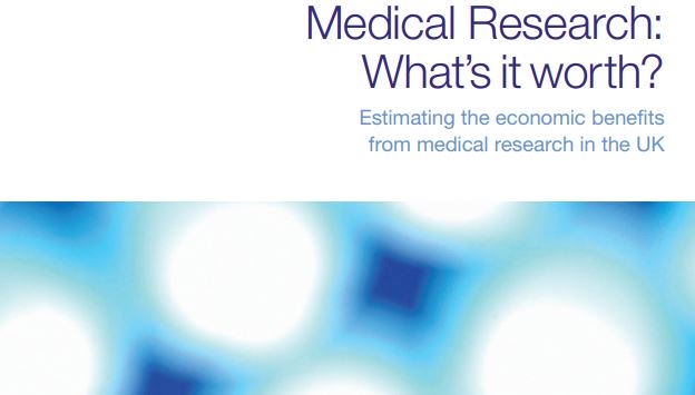 AMRC's tweet photo. It can be challenging to show the impact of research for patients and our economy. @ArthritisRUK explain how they and other research funders demonstrated the value of medical research in a new #AMRCblog: https://t.co/EyacTaFssk #charityimpact https://t.co/Qk0xyaV1wG