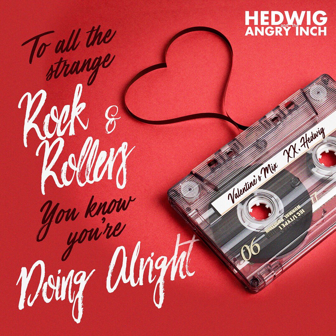On February 14, 1998, Hedwig opened at the Jane Street Theatre. Happy 20th Anniversary and happy 🖤-day