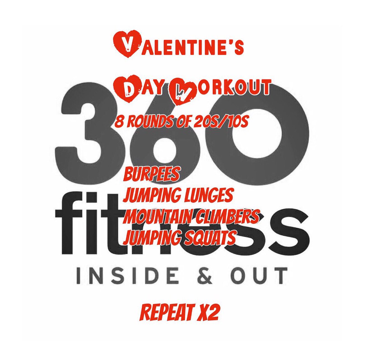 Ciaran360FIT's tweet photo. Just incase you couldn’t make it to the Gym today ❤️👌

#360fitness #kilkenny #homeworkout #valentinesday #vdayworkout #loveyourbody #loveyourself #positivevibes #fitness #irishfitness #fitnessmotivation #fitspo #midweekworkout #midterm #lent #lentstartstoday https://t.co/hb1A1Jm8Ss