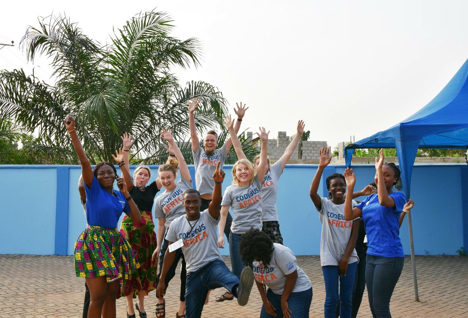 codebus_africa's tweet photo. Exactly one year ago CodeBus Africa started it’s journey from Accra, Ghana! 14th of February is also Valentine’s day, which in Finland is a celebration of friendship! 

Happy 1st anniversary #codebusafrica ! Let’s celebrate all the friendships we created together! https://t.co/Y9UsFMErOZ