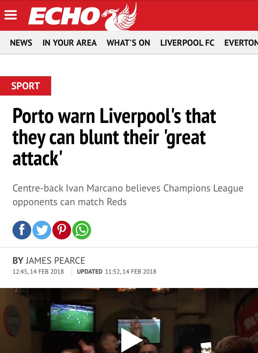 Sporf's tweet photo. 📅 Monday:

🗣 Porto claim they will stop Liverpool’s attack. 🤔

📅 Wednesday:

✅ Porto 0-5 Liverpool 😂 https://t.co/hv3S2UcsEF