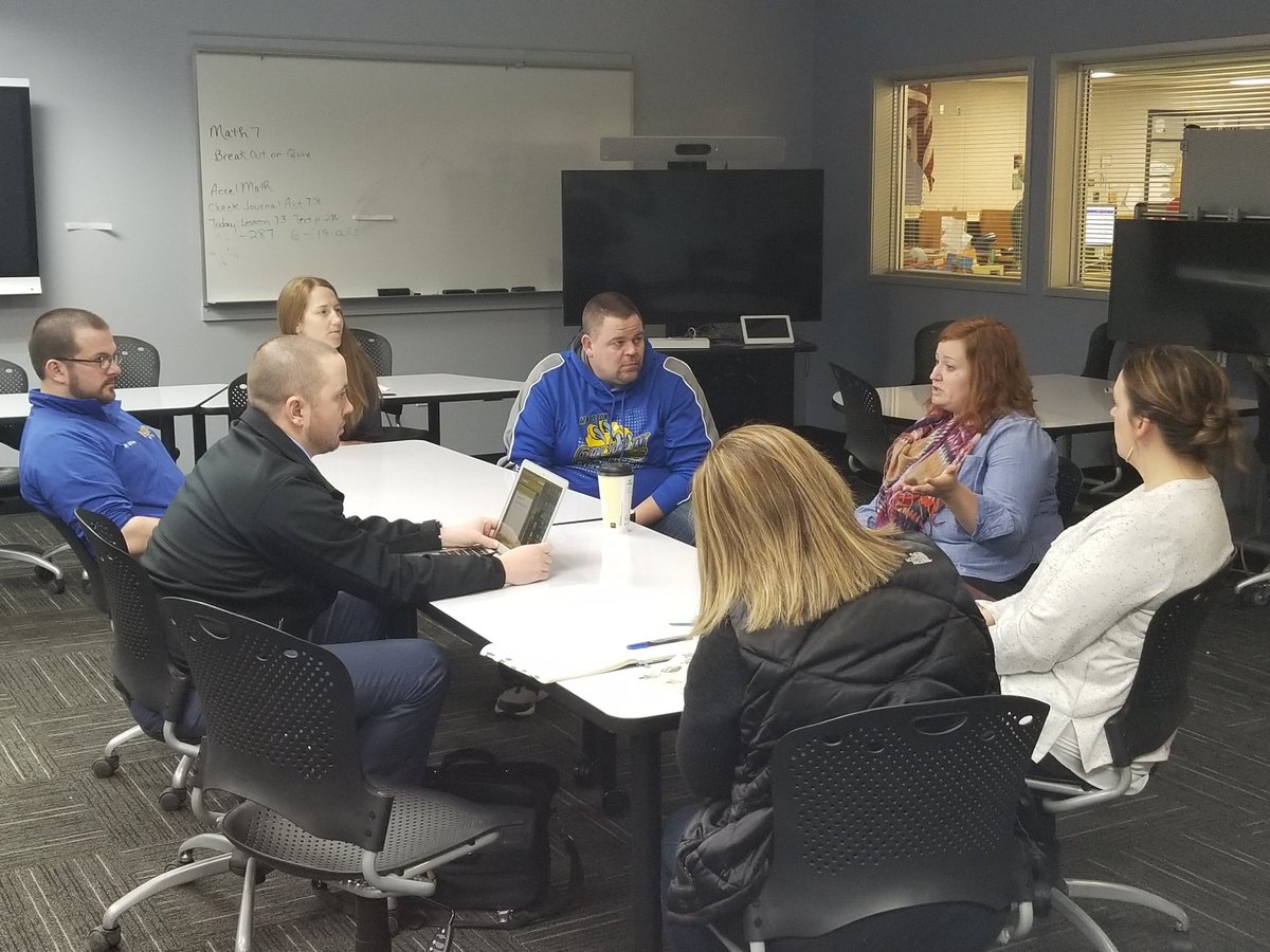 SchlenderJ's tweet photo. Enjoyed sharing and learning with our @MaustonHS visitors today. @MayvilleSD1 @TeachEm33 @schneider4tech https://t.co/oZ8LXuzS1v