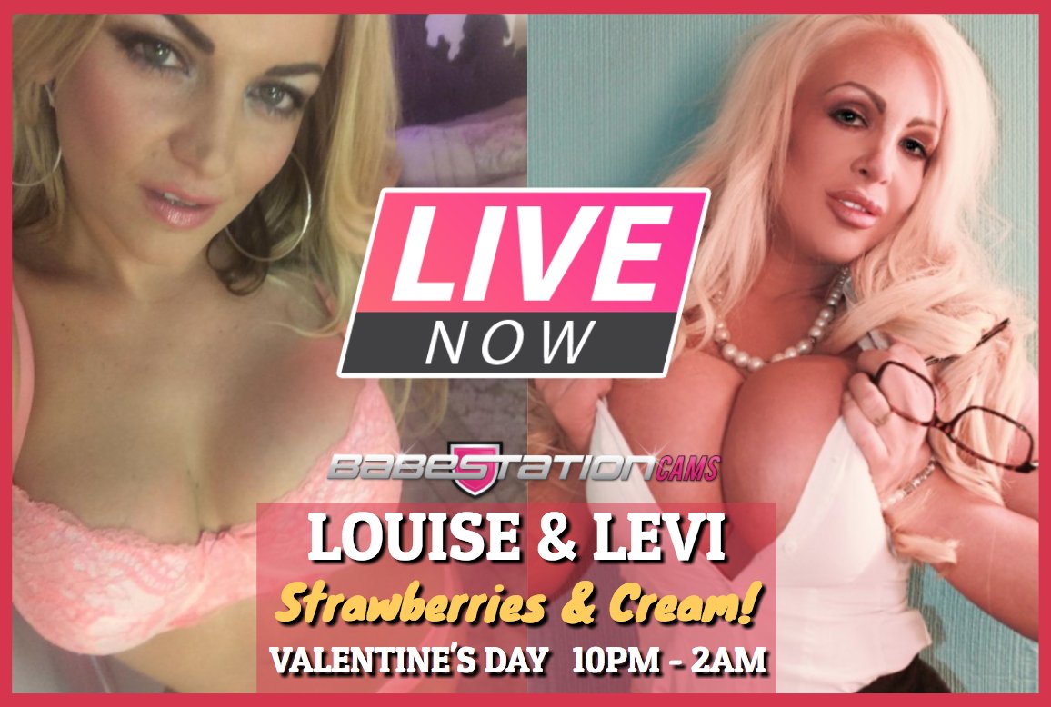 LIVE NOW: Strawberries &amp; Cream GG 🍓🍦❤️ 

@LeviBabestation &amp; @LouisePorter_TV are getting filthy this Valentine's! 💋 

Watch Here 👇 
https://t.co/X4ST3GnTIN https://t.co/v34nRwfF2A