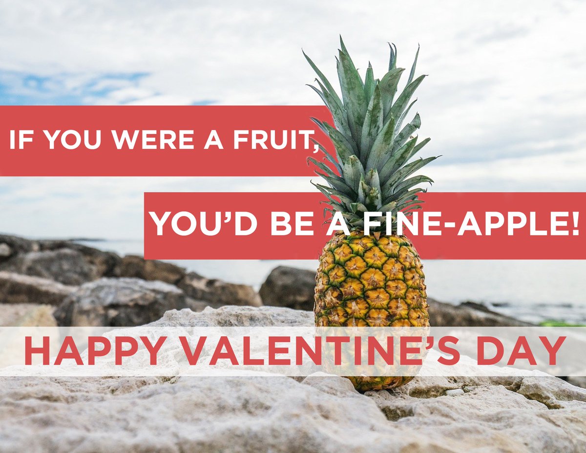 Happy Valentine's Day! Hope your day consists of cheesy pickup lines, chocolates, and a great time with your valentine!