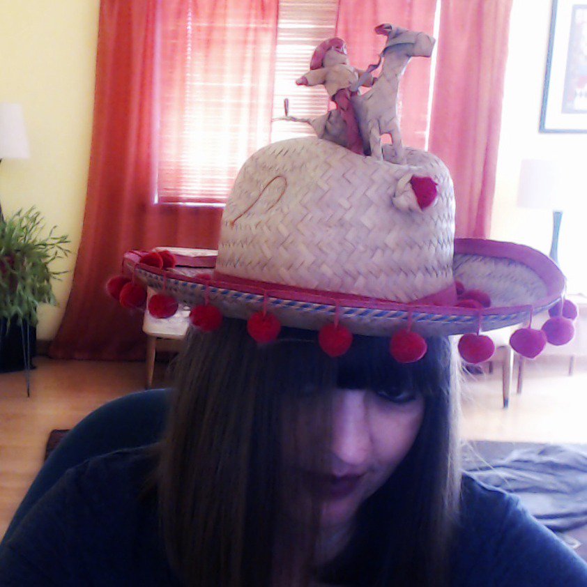 SimplyD's tweet image. #hats4hunter How about a picture and a retweet to help raise awareness for Congenital Heart Defect (CHD) #hats4hunter Here's mine - a gift from my Tio Frank