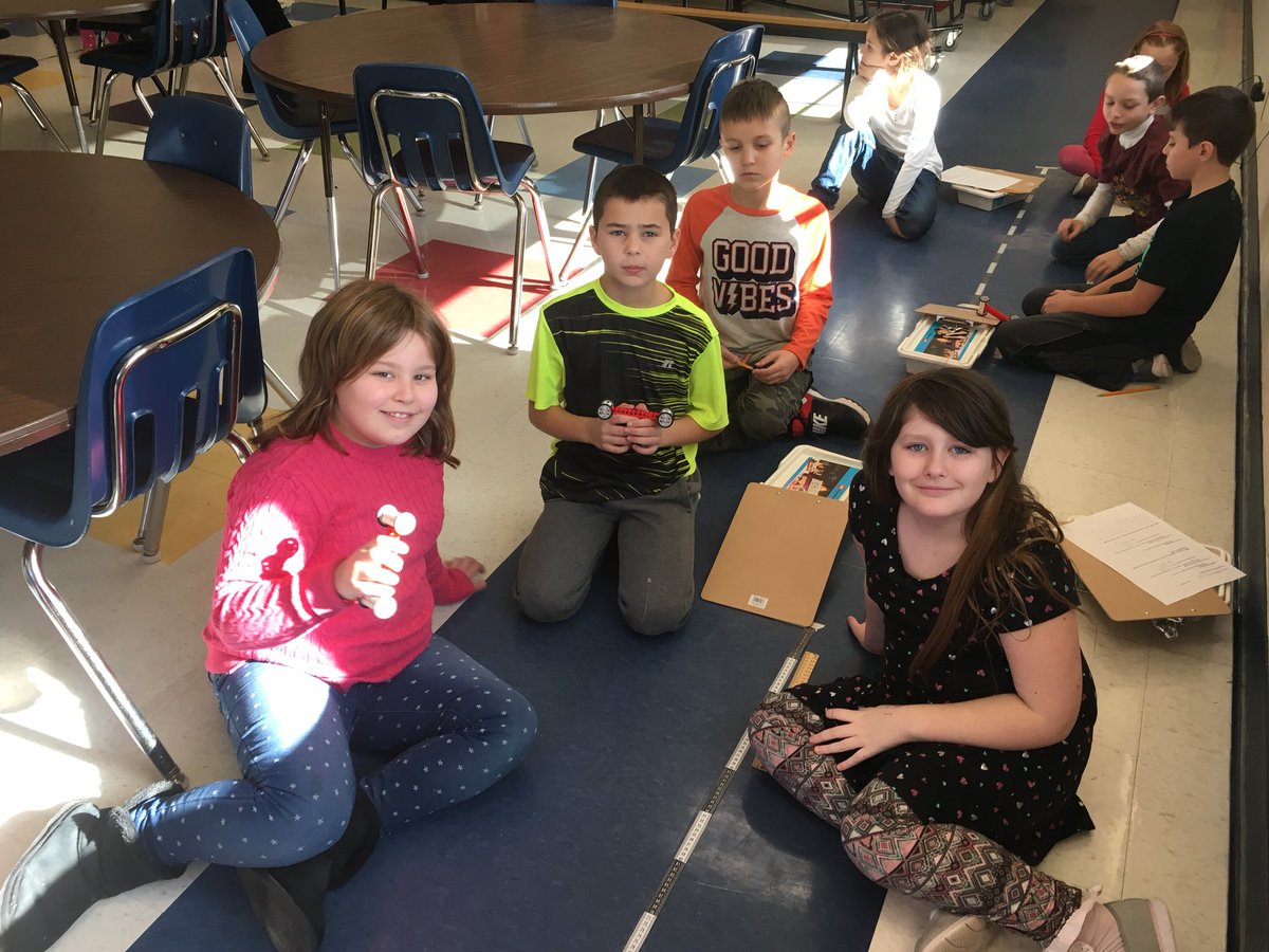 StephKlineTeach's tweet photo. The students are beginning a STEM challenge...who can design and build the car that can go the farthest?  We will find out on Monday! https://t.co/HGVZ8Tg3D6