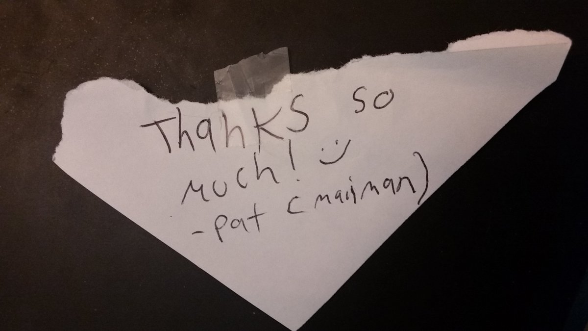 Pat "the mailman" liked our valentine's day surprise!! #damnyoudiary #Valentines #awesome #karma