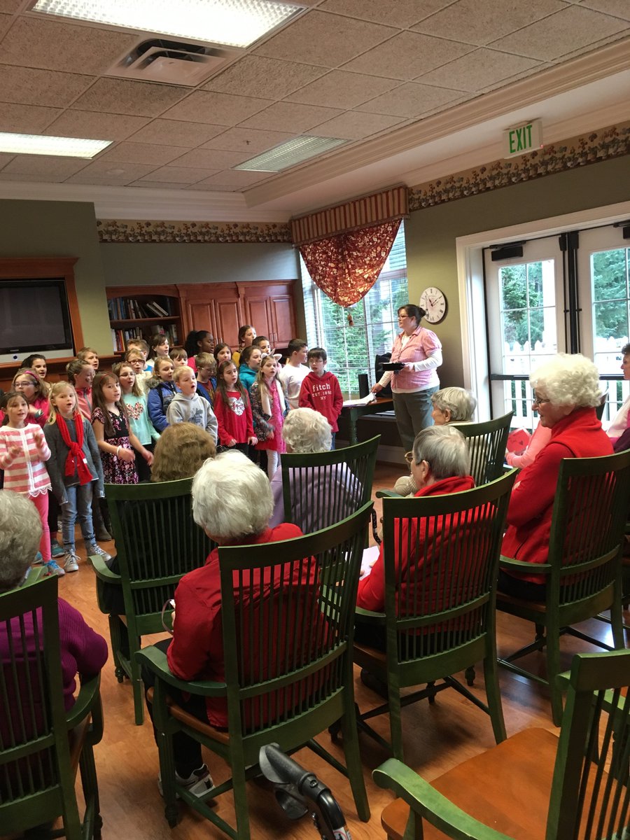 Otters singing, performing, and giving back to the community! Our choir attended the district choir festival. Students performed Jack and the Beanstalk. The student council and choir sang and passed out valentines they made at Cottesmore Life Center and  Harbor Place Center!