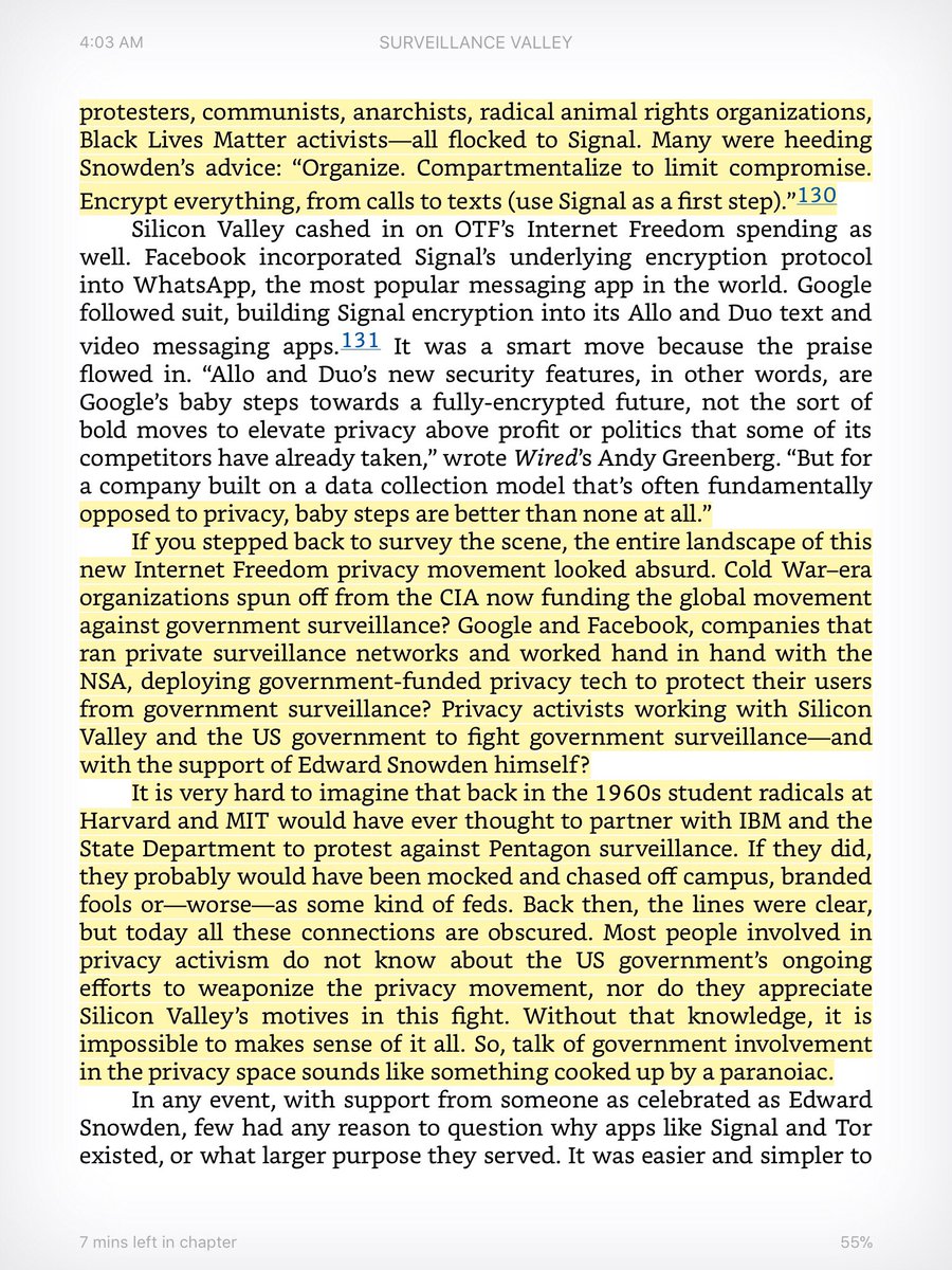 Using Signal is bad for you. Lol. I remember shouting about this to few friends when they were plugging it.
