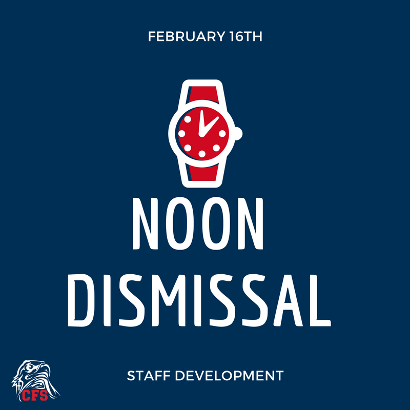 CFS_Eagles's tweet photo. Noon Dismissal!  #cfseagles #acsiaccreditation https://t.co/2RW9PrLFLL