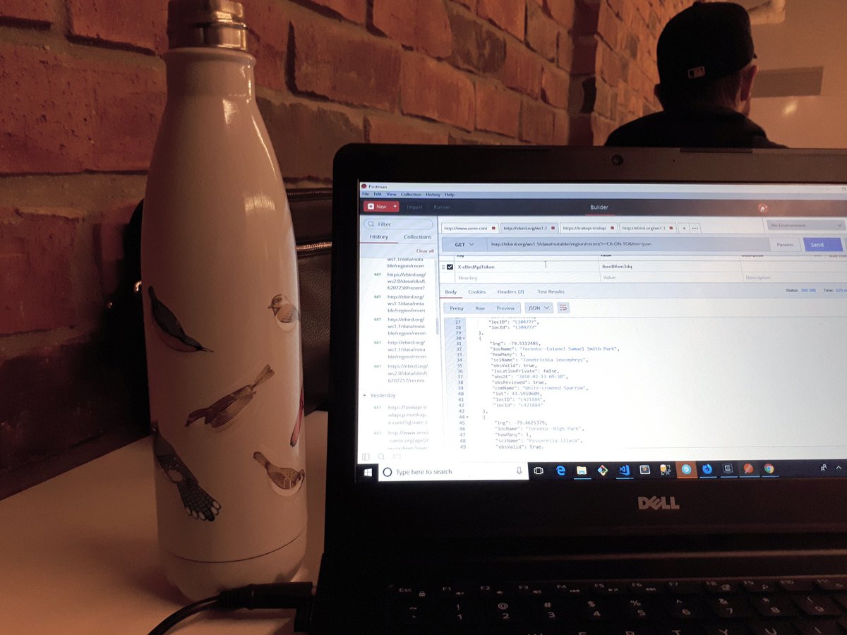anastasiyacodes's tweet photo. When your bird coffee tumbler matches the bird API you are working with. You have to TWEET about it. https://t.co/D5ZNkWhJ75
